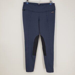 Kerrits Houndstooth Plaid Riding Pants M Women's Leggings Pull on Gray Black